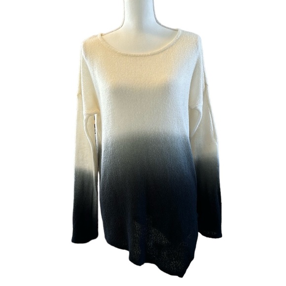 Vince Camuto Two Ombre Knit Sweater w/Asymmetrical Hem Dolman Sleeve GUC Sz L - Picture 1 of 9